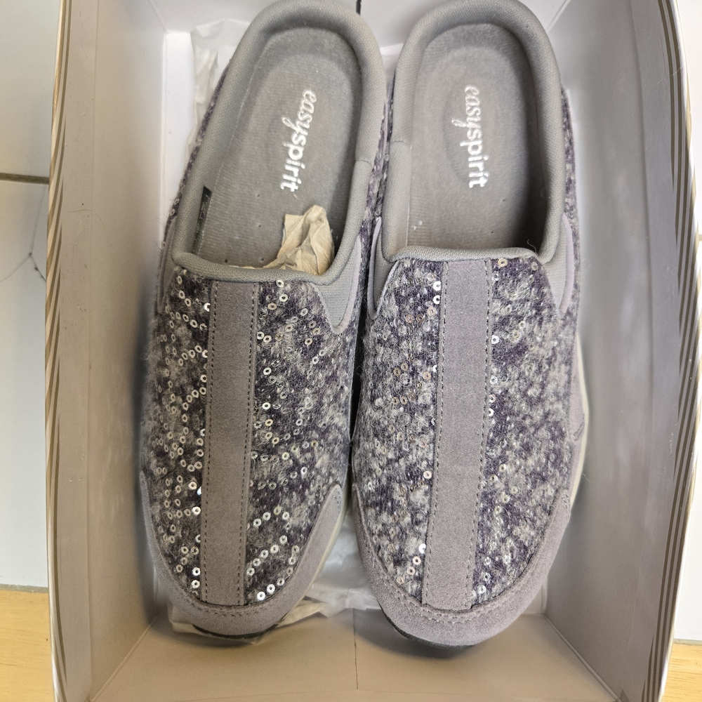 Easy Spirit - Gray Sequin Slip-On Shoes NWOT